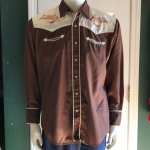 Kmart western style shirt brown